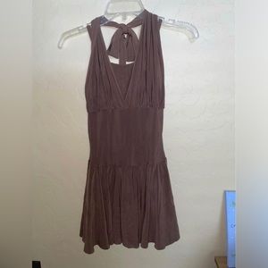 brown one piece solo costume